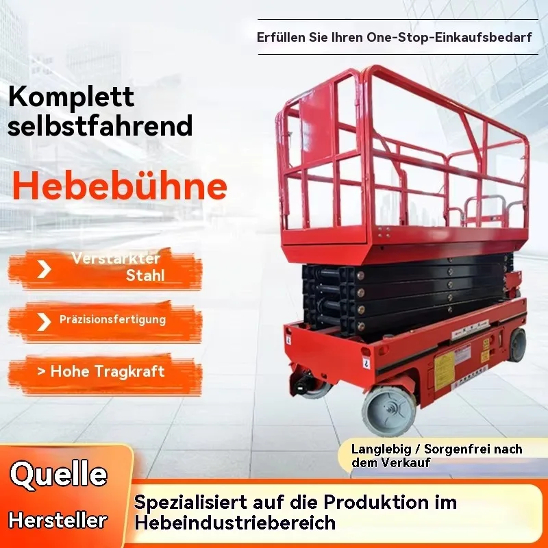 XMSJ Solar Lift Hoist Panel Lifter Elektrischer Construction Tools Elektrisch Electric Scaffold 3 Inch Block Drywall Platform - view 2