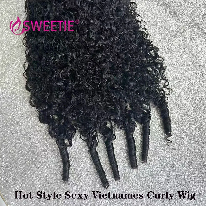 32inch Burmese Curls 13x4 Full Lace Front Wig Vietnames Curly HD 13x6 Lace Frontal Wig Cambodian Curly Full Lace Human Hair Wigs