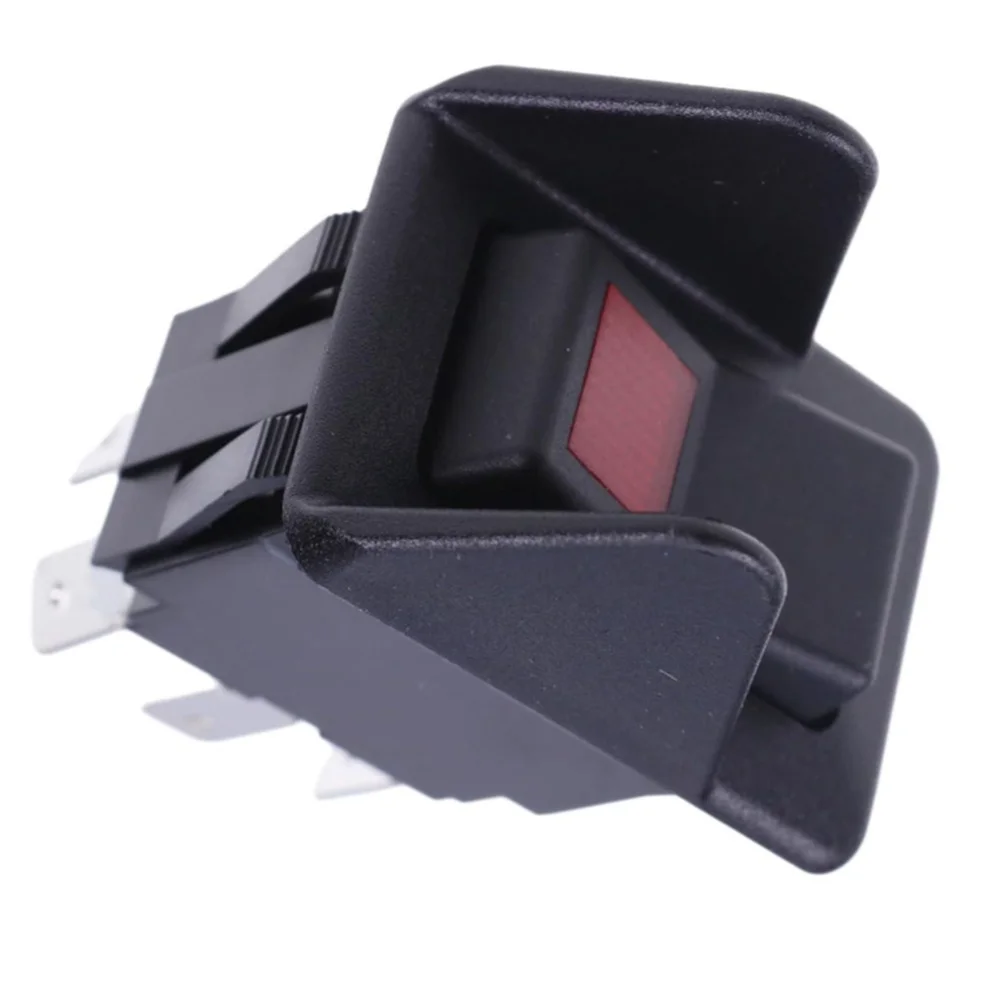 for Red Backlit Switch Rocker Switch Injection-molded Housing Conductive Metal Terminals Integrated Indicator Circuitry