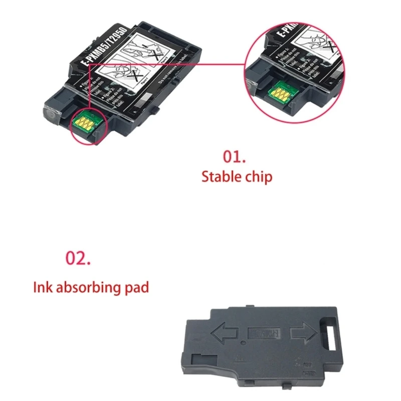 5pcs T2950 Waste Collector Maintenance Cartridge Unit Compatible for EpsonWorkforce WF-100 WF-100W WF-110 Printers