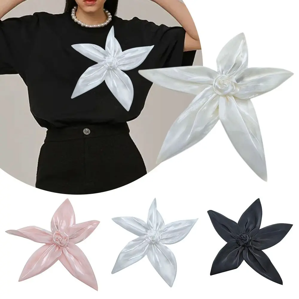 Fashion 34CM Flower Brooch DIY Organza Chest Flower Clothing Dress Neck Decoration DIY Sewing Applique