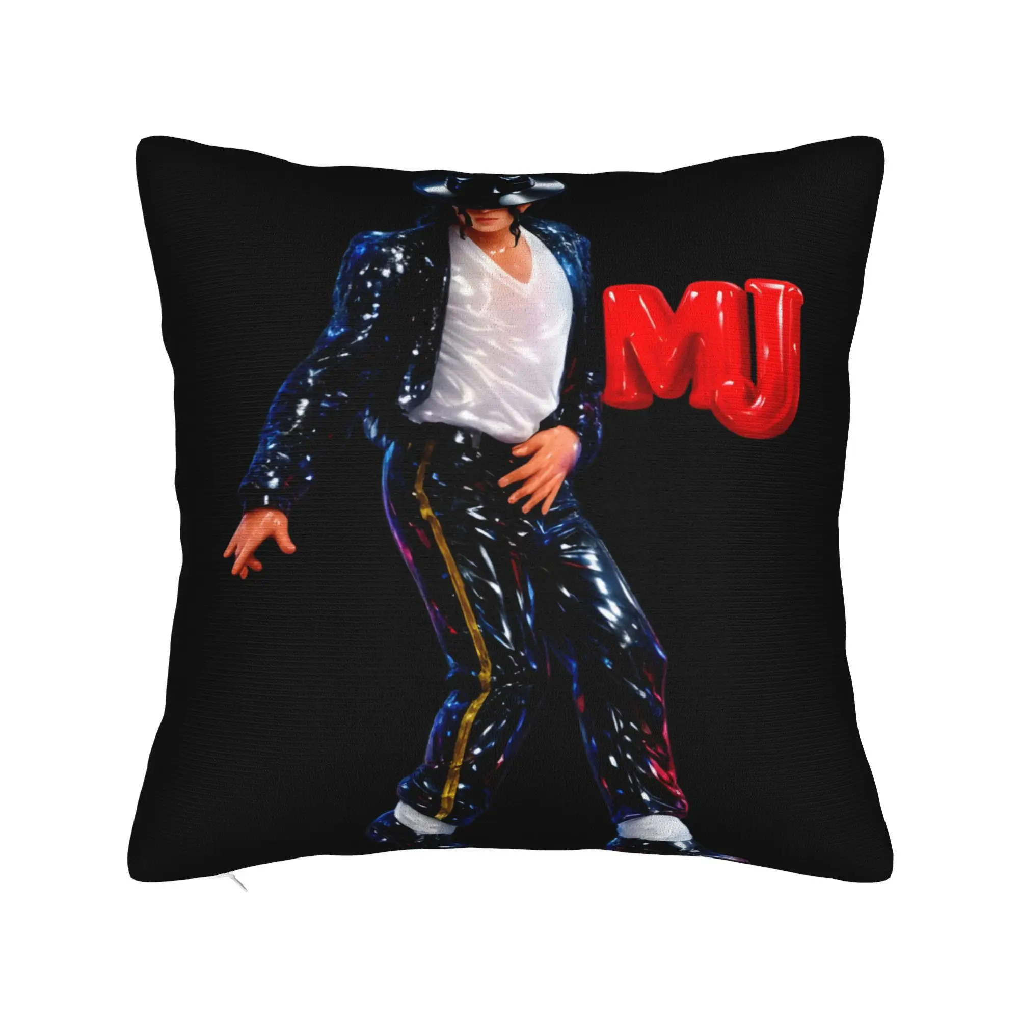 Michael Jackson MJ King of Pop Pillow Cover  Funny Pillow Case For Sofa Bedroom Home Decor Comfy Pillowcases Birthday Gift