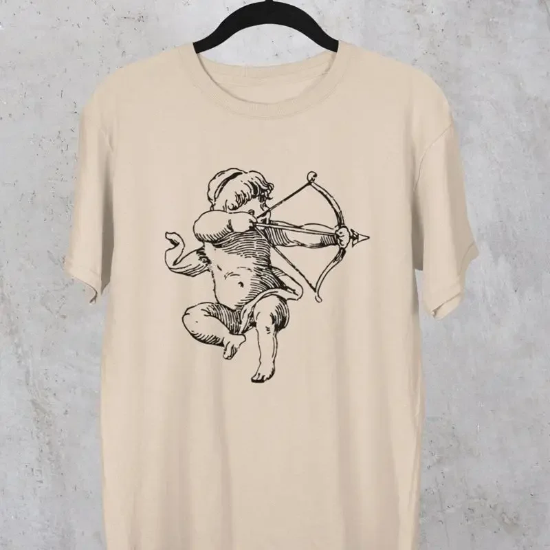Vintage Cupid T Shirt With Bow And Arrow Retro Love St Valentine'S Day For Him Her Stylish Romantic