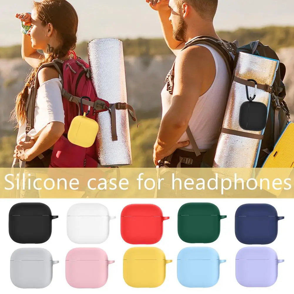 Earphone Sleeves For 4 2024 Cover S Anti-fall Soft Silicone Protective Box For Accesso K8p0
