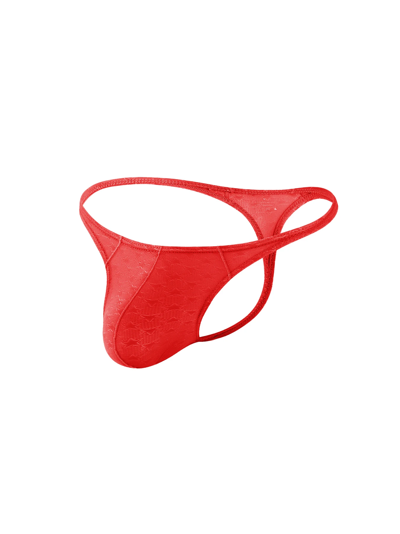 Jacquard Mesh Men G String Thong, Slim Narrow Band Breathable Underpants, Low Waist U Bulge Pouch Comfort Light Men Intimates