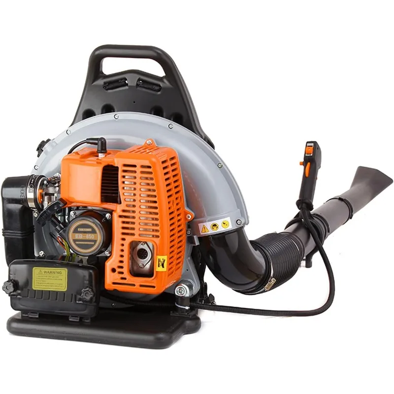 

Backpack Gas Powered Leaf Blower, Commercial 2.7kW 850CFM 63CC 4.3HP 2-Stroke Powerful Lightweight Gasoline Grass