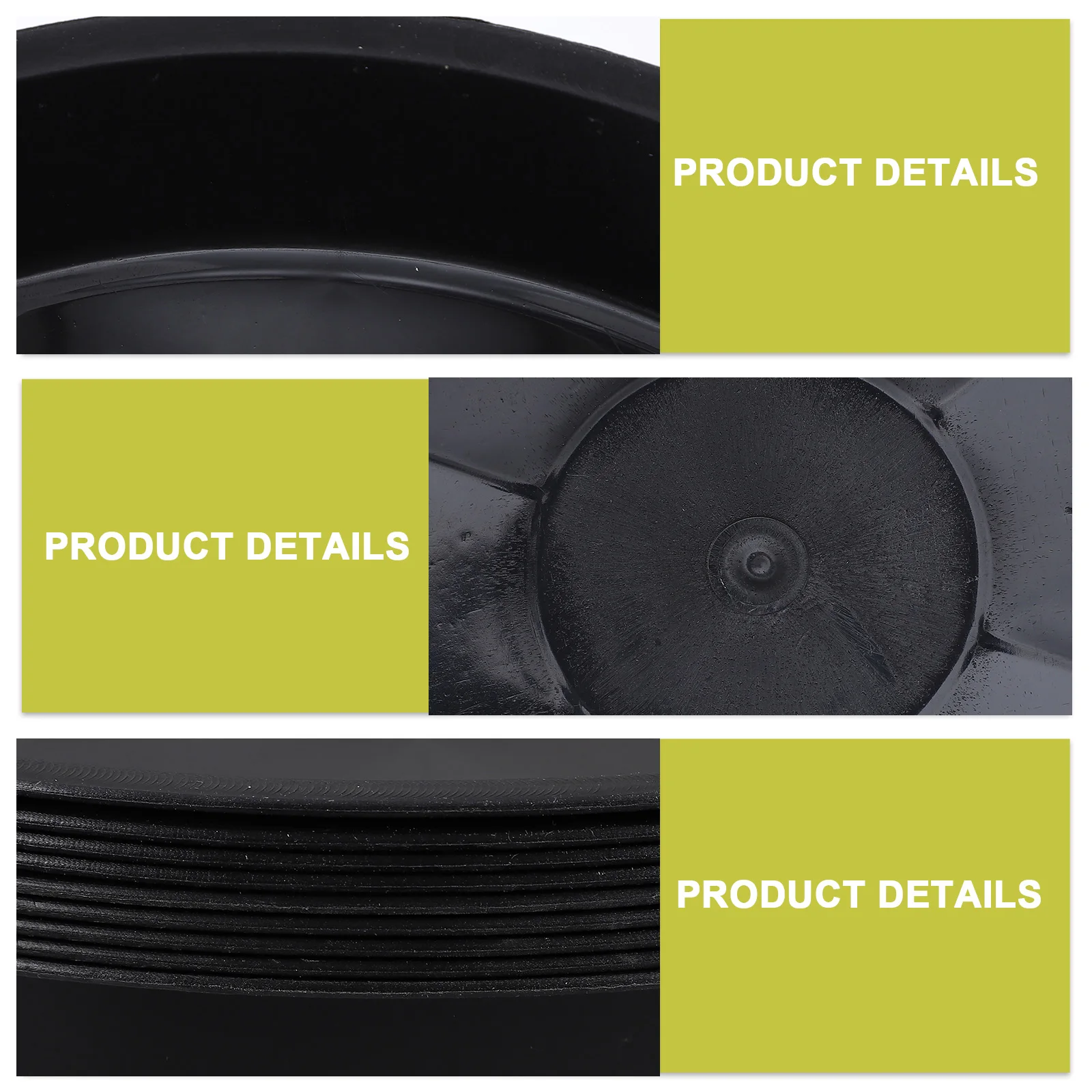

10 pcs Black PB250 Flowerpot Trays Planter Bottom Pads Smooth Surface Use Easy Drainage Coaster Flower Pot Holder