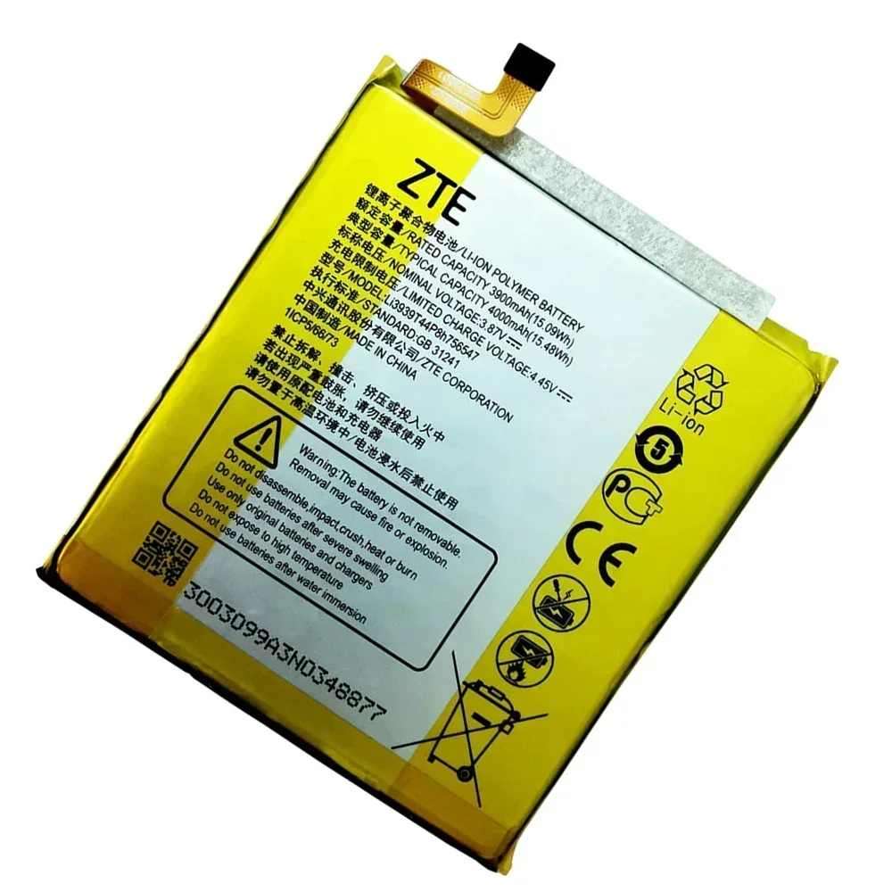 100% Original Replacement Battery Li3939T44P8h756547 4000mAh For ZTE A2020 N2 Axon 10 Pro 5G Phone Batteries Fast Shipping