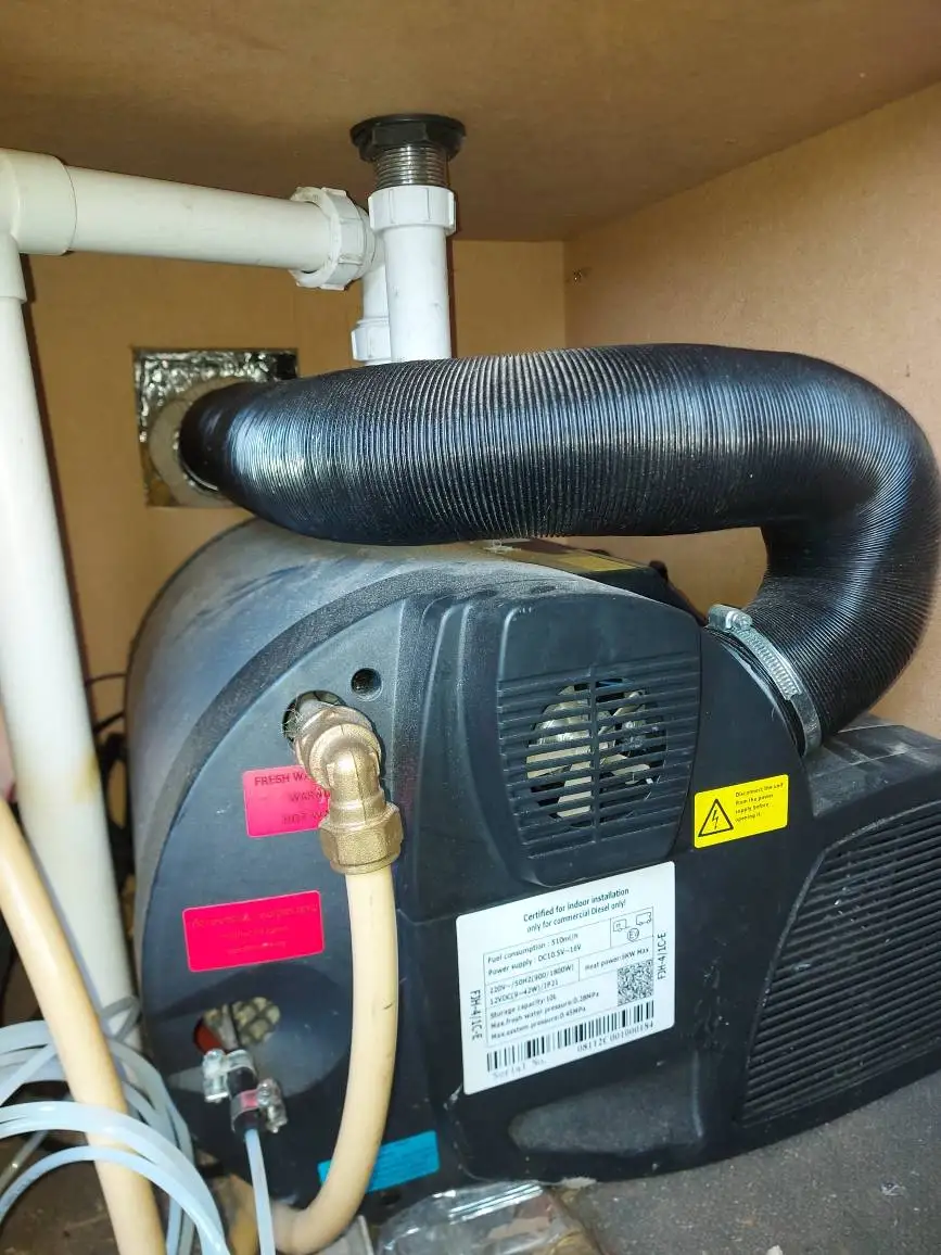 4KW 12 فولت سخان التوقف الديزل لشاحنة فان تخييم-تعمل بلوتوث جديد مماثلة لتطبيق الارتفاع Truma مروحة كومبي للمياه الهوائية