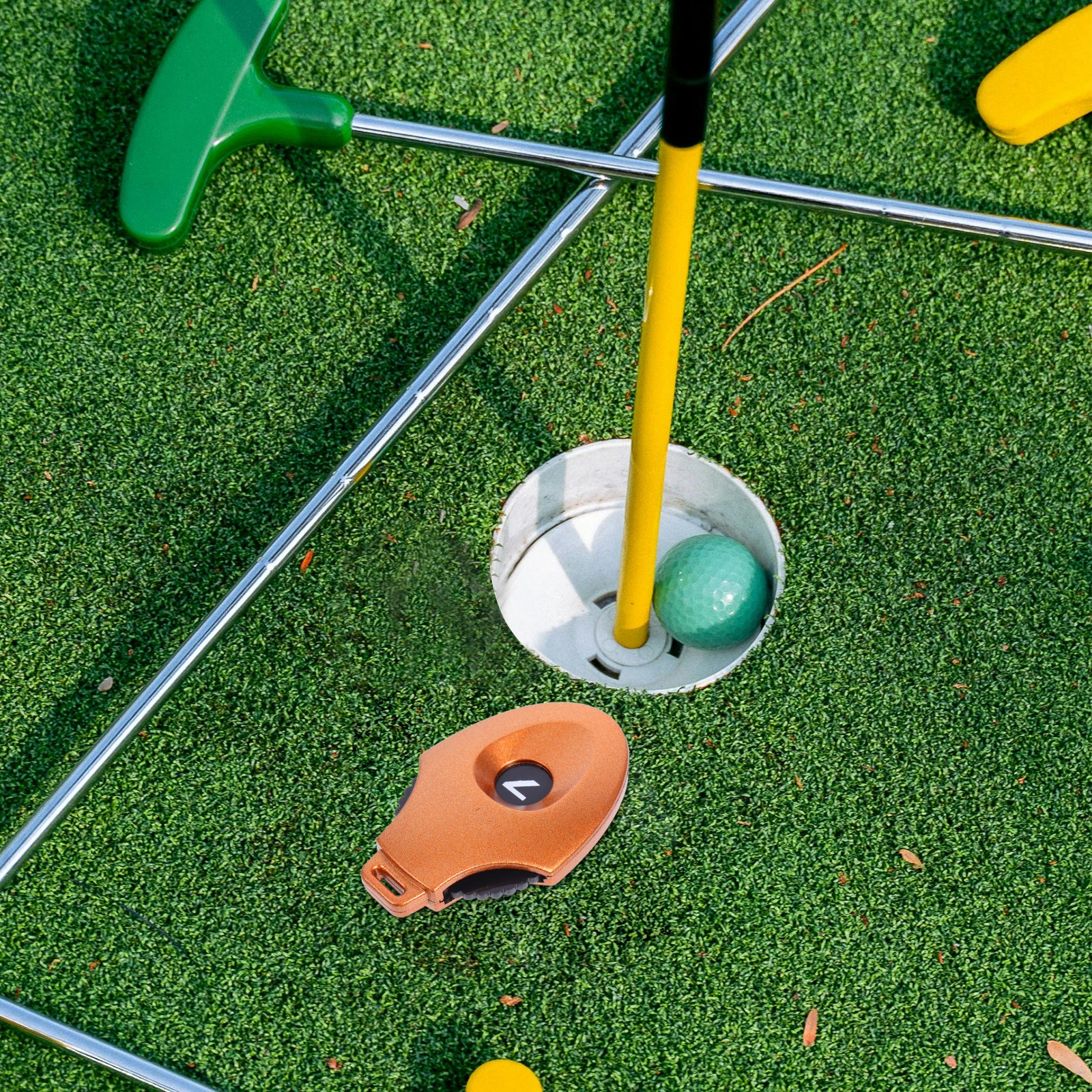 

Golf Scorekeeper Rotating Plate Durable Multifunctional Scoring Accessory Gold Ball Marker Marker Plate