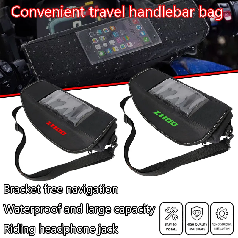 

Fit For Z1100 Z 1100 Z1100 SE 2026 Motorcycle accessories tools bag Waterproof And Dustproof Convenient travel handlebar bag