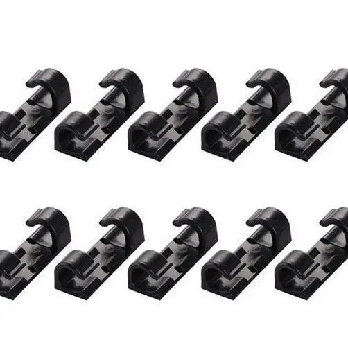 20Pcs Cable Organizers - Self-adhesive Fixing Clip for Computer USB Data Cable Office Wiring Accessories Network Cable Holder