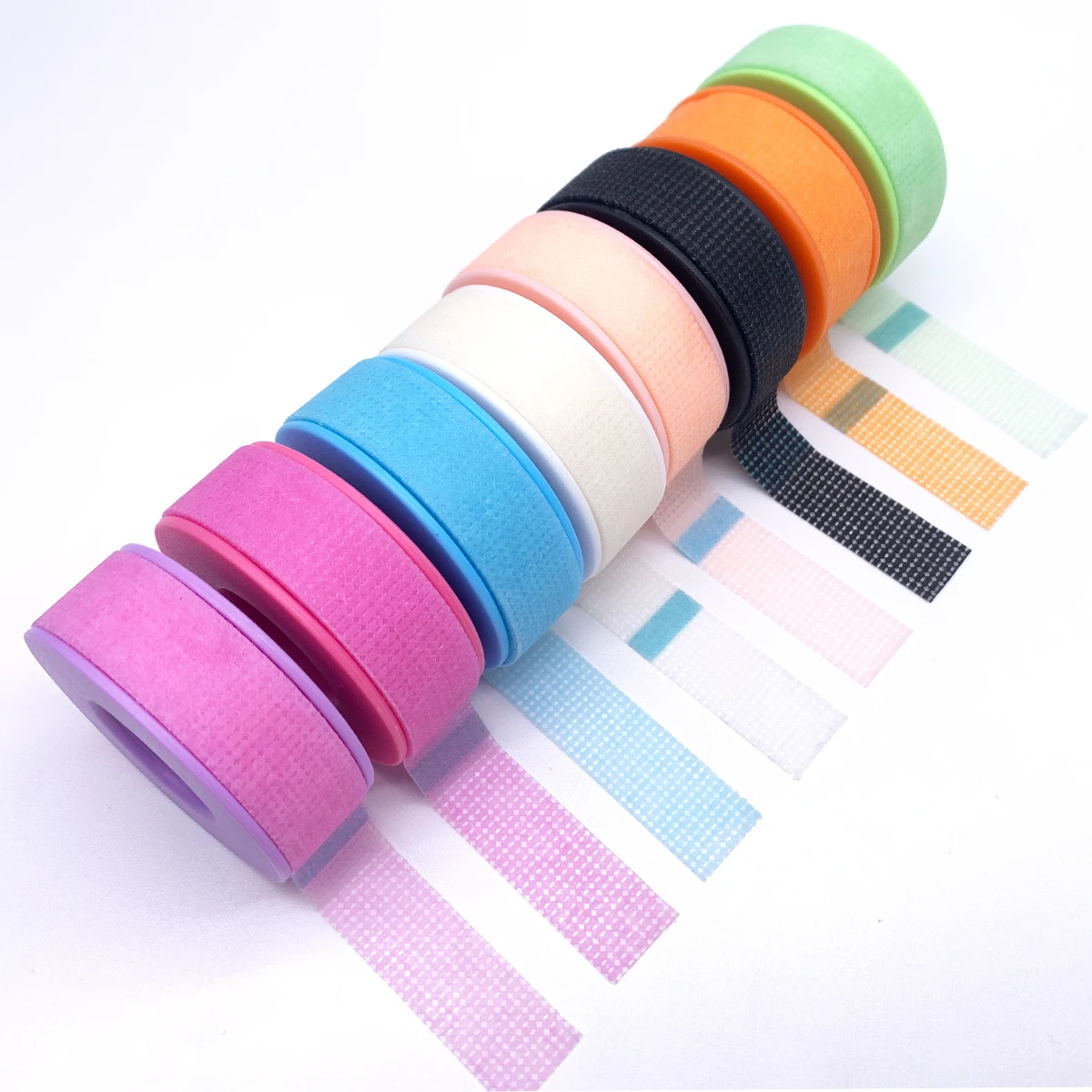 Different Colors Top Non-woven Silicone Gel Eyelash Tape Under Eye Pad Resistant Breathable lash Extension Patches