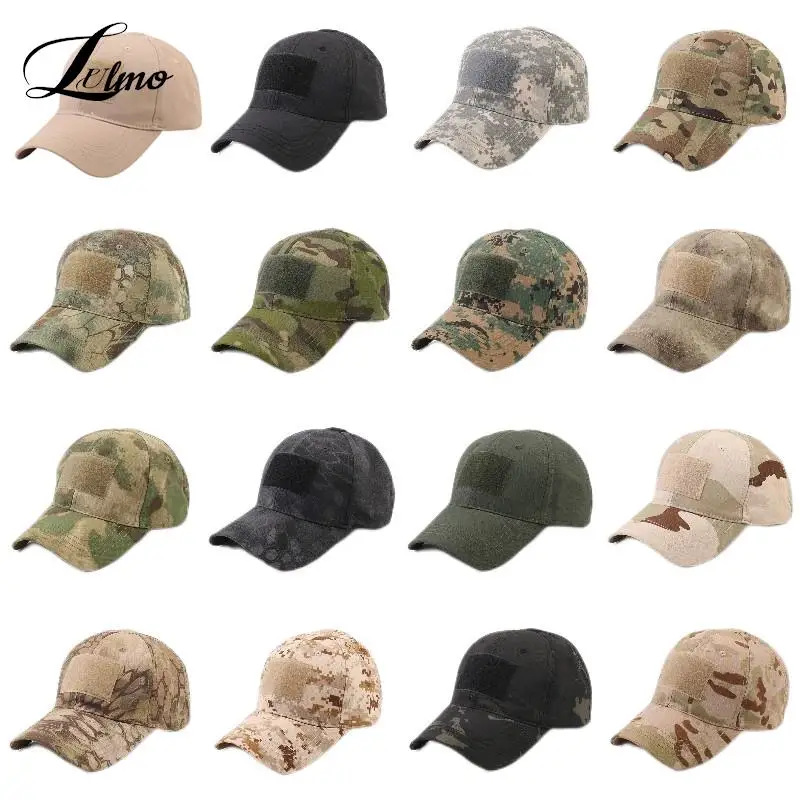 Outdoor Camouflage Hat Baseball Caps Simplicity Tactical Military Army Camo Hunting Cap Hats Sport Cycling Caps For Men Adult