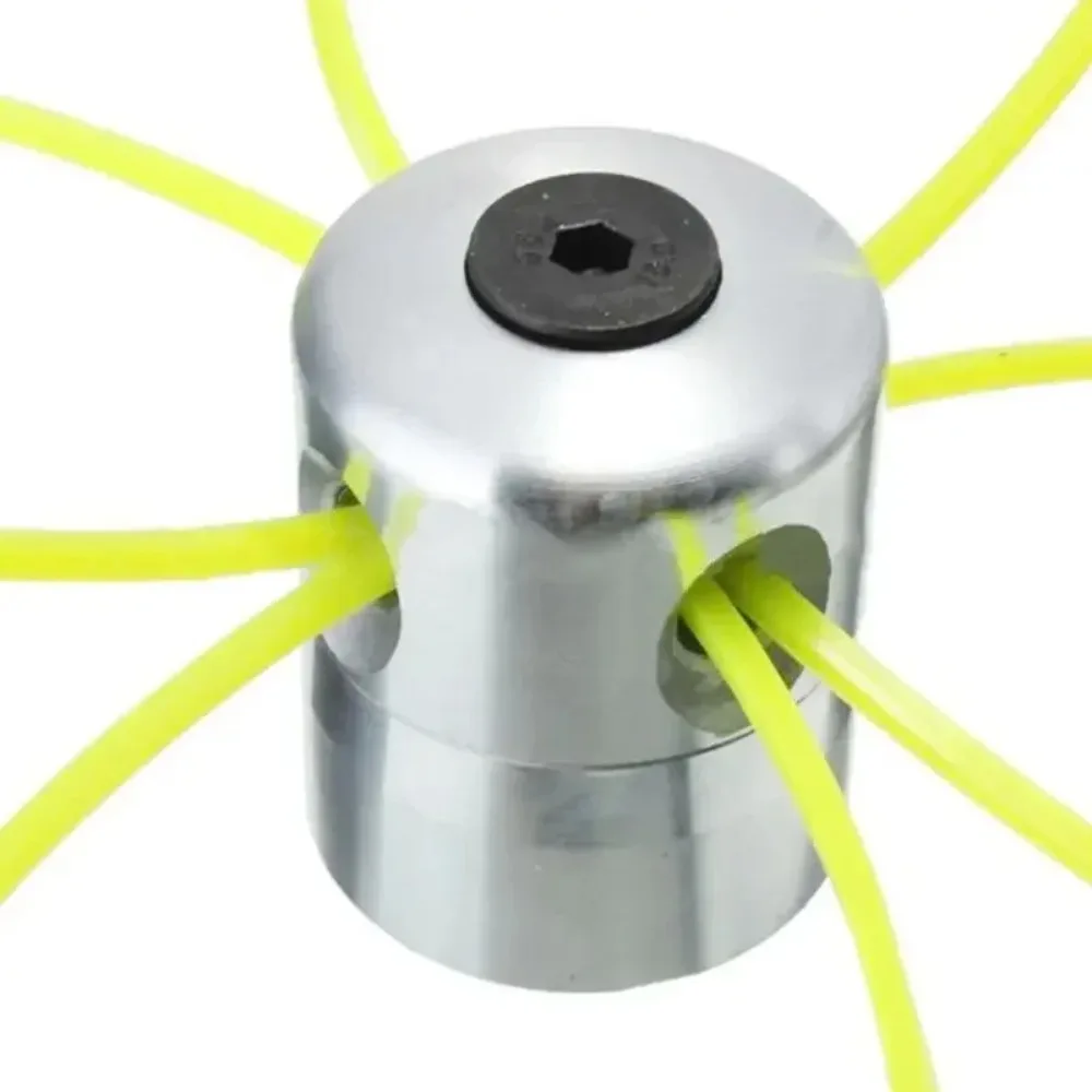 

Aluminum Grass Trimmer Head With 4Lines Brush Cutter Head Lawn Mower Accessories Cutting Line Head for Strimmer Replacement Tool