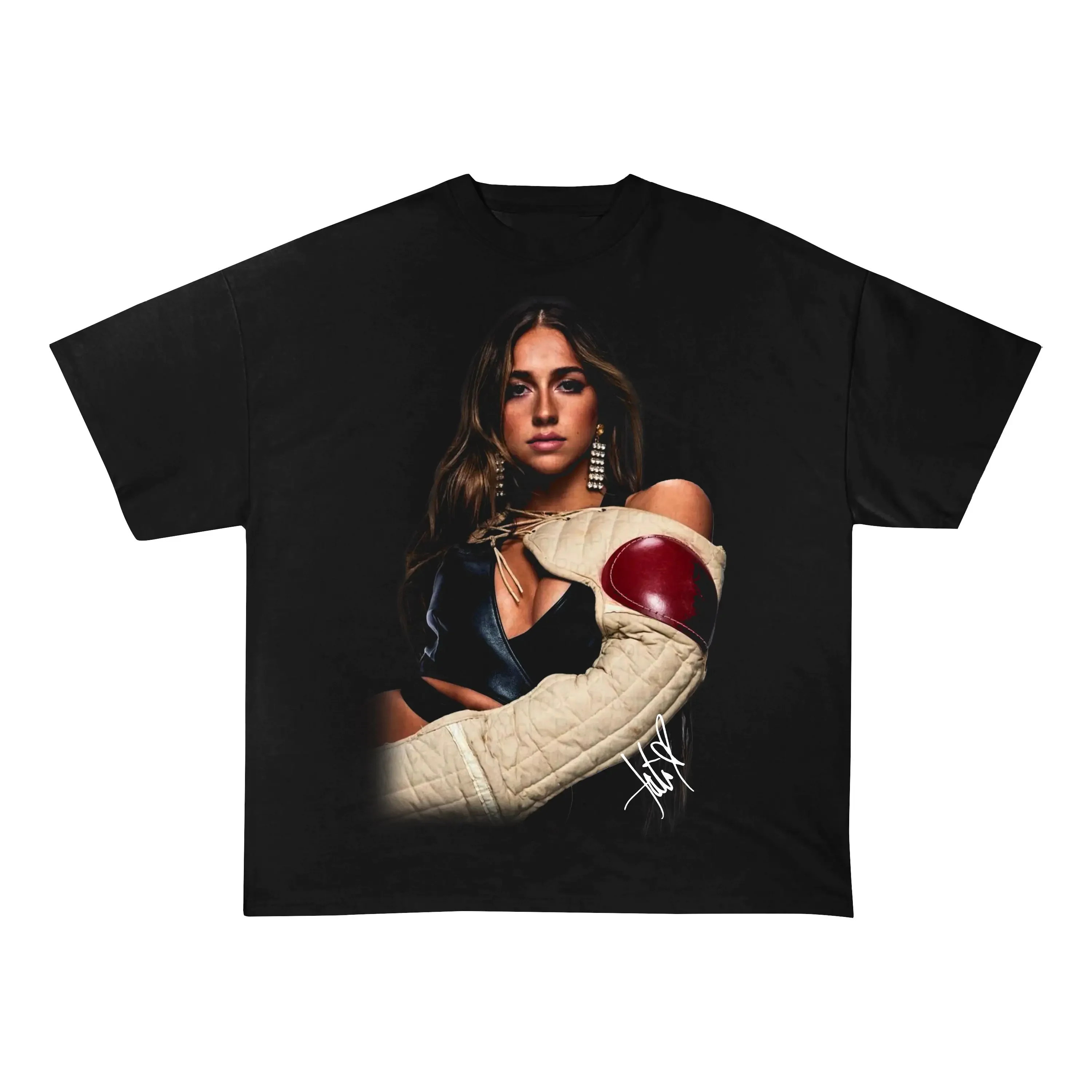 

Tate McRae Famous Female Star Men T-shirt Hip-hop Rock Rap Pop Singer Outdoor Street Fashion Pure Cotton Short-sleeve Clothing