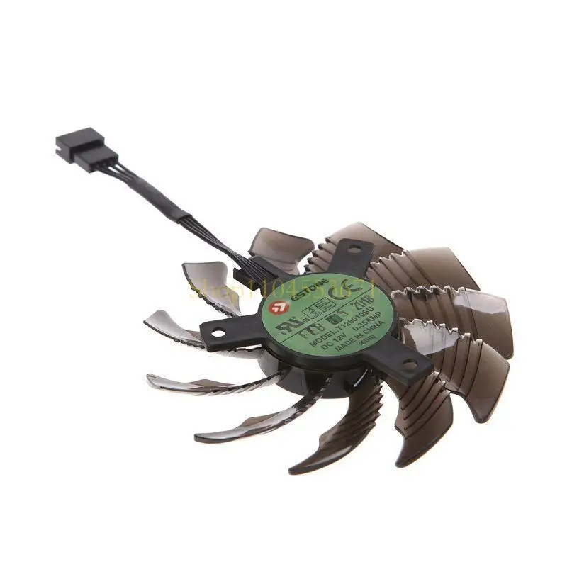 베스트셀러 T128010SU 12V 0.35A 78mm VGA 팬, Gigabyte GTX1050 1060 1070 1080 N960 게임용 4PIN 그래픽 카드 냉각 팬