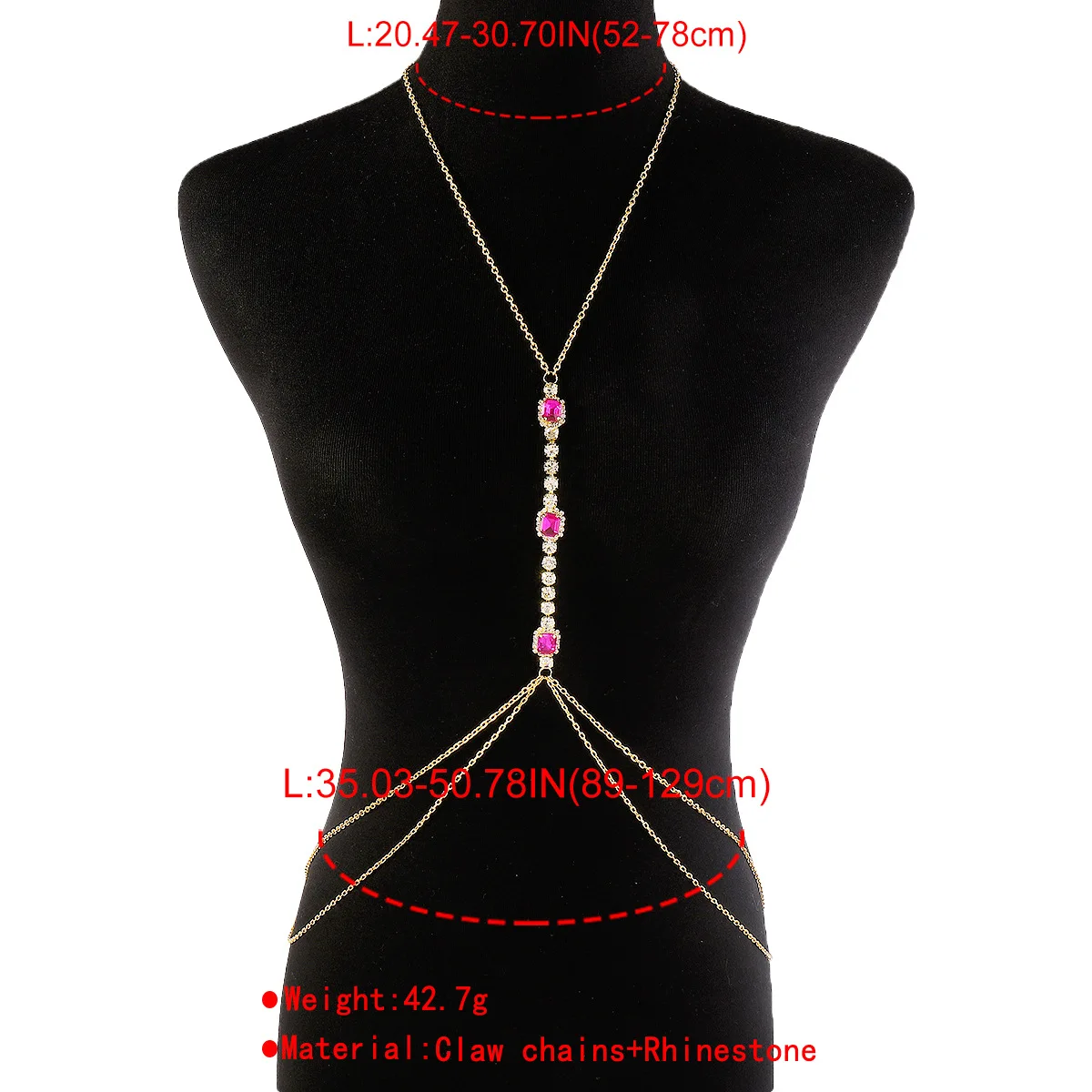 Rhinestone Body Chain For Women Girls Sexy Summer Beach Bikini Chest Bra Chain Fashion Crystal Body Jewelry