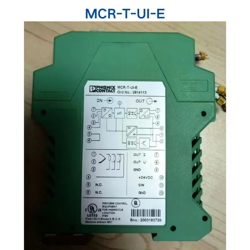 

Second-hand test OK for PHOENIX isolator MCR-T-UI-E 2814113 1 piece