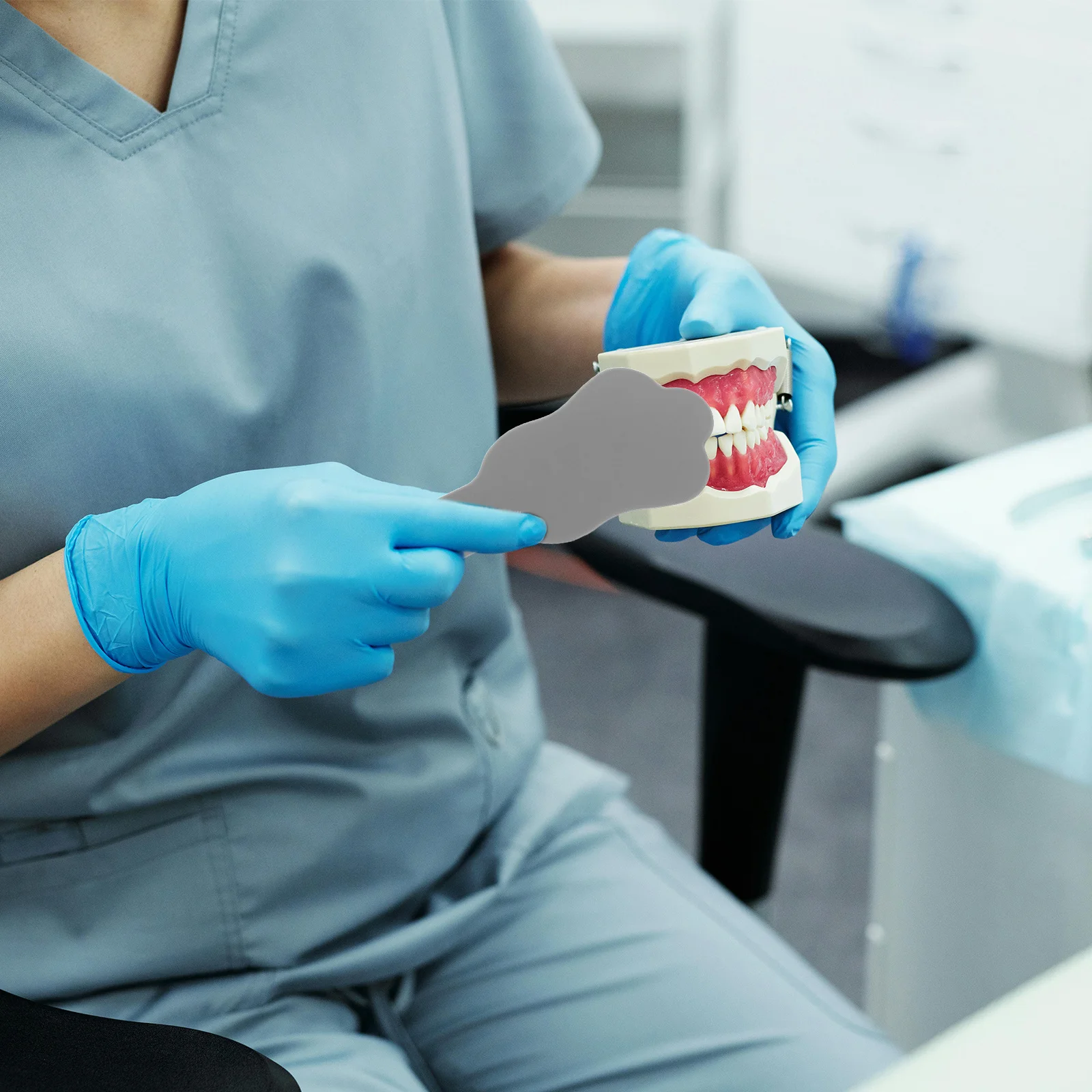 

Silicone Dental Photographic Contrast Panel Soft Touch Grey Background for Clear Intraoral Imaging Professional Dental