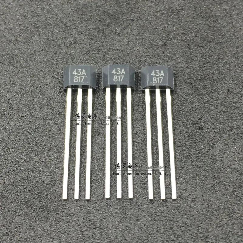 10PCS/ SS443A screen printing 43A unipolar Hall switch element 443A brushless motor Hall sensor