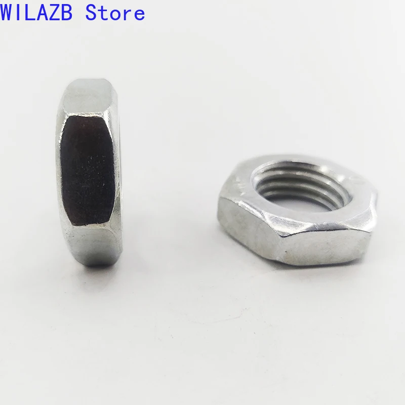 

5/10/20/50Pcs GB6172 M3 M4 M5 M6 M8 M10 M12 Zinc Plated Hexagonal Nut Thin Hex Nuts Bolts and Nuts DIN439