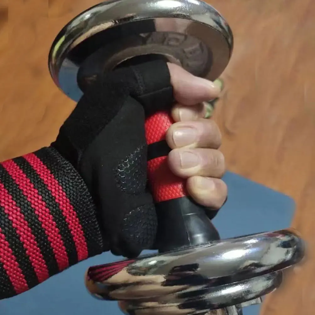 1Pair Breathable Ice Silk Sun Protection Half Finger Cycling Gloves Anti-Slip Shockproof Comfortable Outdoor Sports Riding