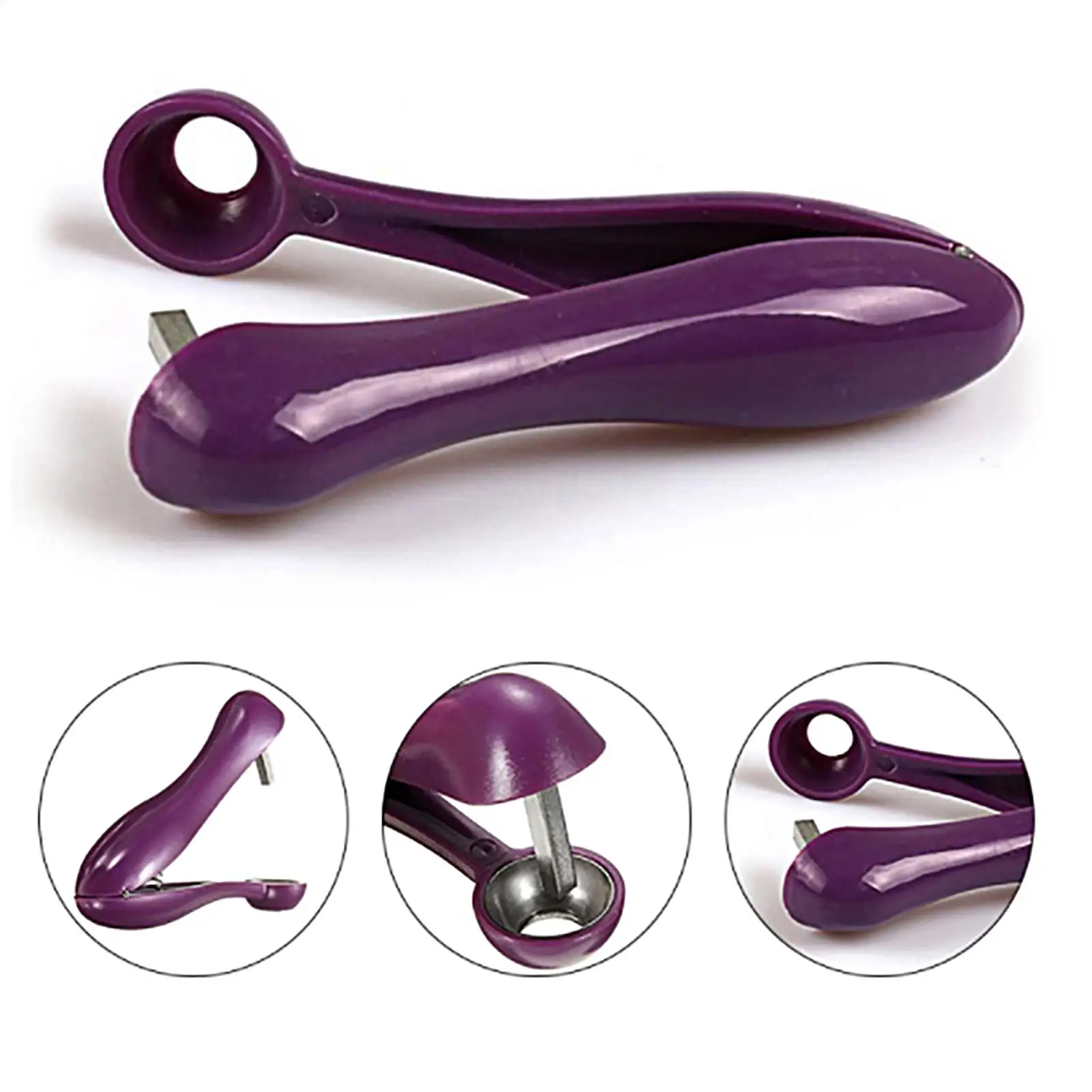 Portable Cherry Fruit Kitchen Pitter Remover Olive Corer Remove Pit Tool Fruit Vegetable Tools Cherry Pitter Kitchen Gadget