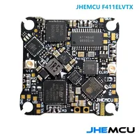 JHEMCU F411ELVTX F411 Flight Controller BLHELIS 12A 4in1 ESC 5.8G 400mW VTX ELRS 2.4G RX AIO 25.5X25.5mm 1-2S for FPV Drones