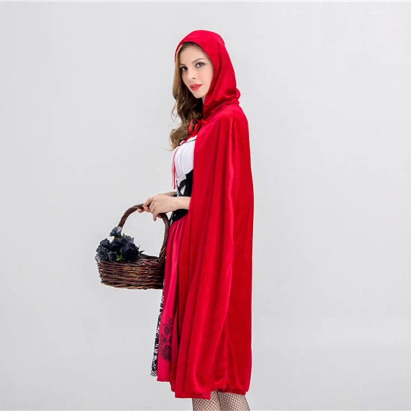 Roodkapje Moderne versie van podiumprestatiekleding Sjaal, volwassen meisjes Persoonlijkheid Cosplay Game Uniform # 1 # W