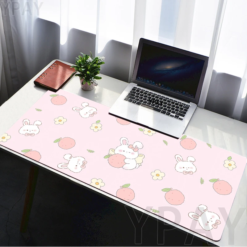 

Large Gaming Mousepads Mouse Pad Cute Pink Mouse Mat Computer Mousepad 90x40cm Desk Pads PC Keyboard Mats Table Rugs Kawaii