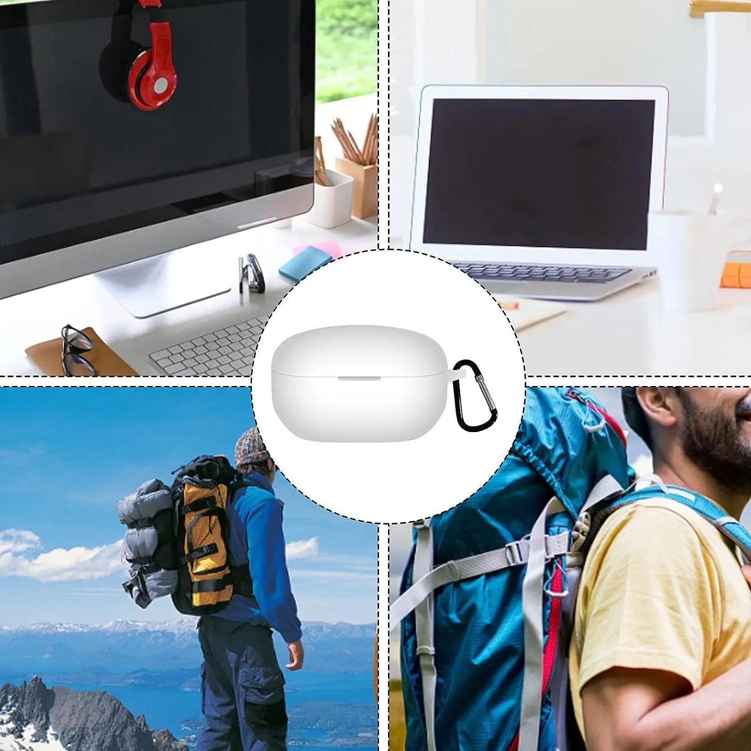 ثلاثية الأبعاد جديد سوني 2023 سماعة غطاء ل WF-1000XM5 حافظة لينة سيليكون غطاء صدمة كامل الجسم مع المفاتيح ل WF-1000XM5 حافظة