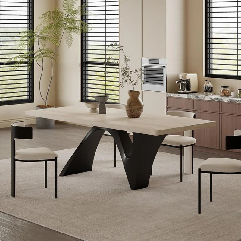 

Medieval Charm Dining Tables Combined Modern Dining Tables Minimalist Style Durable Home Furniture Tavoli Da Pranzo ZY40CZ