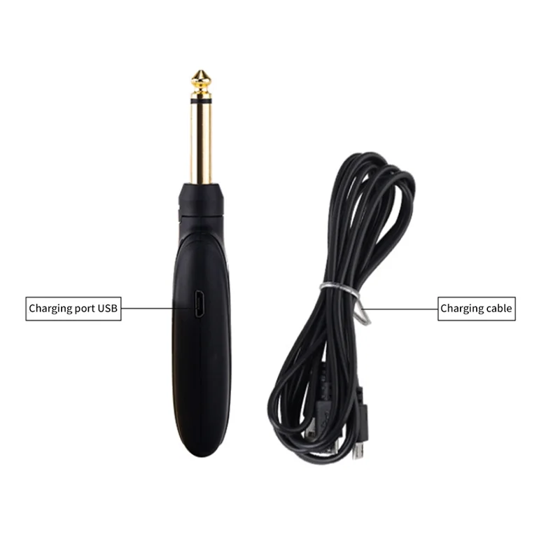 Portable Guitar Wireless Transmitter&Amp Receiver Transmission Audio Wireless System Built-in Battery for Guitars Bass