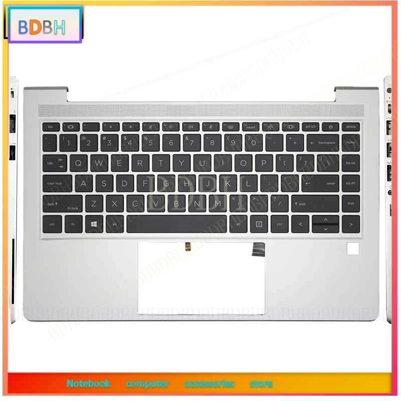New US Keyboard For Elitebook 630 G8 G9 640 650 G8 G9 G10 Laptop Palmrest Upper Top Case with Backlight Keyboard Replacement