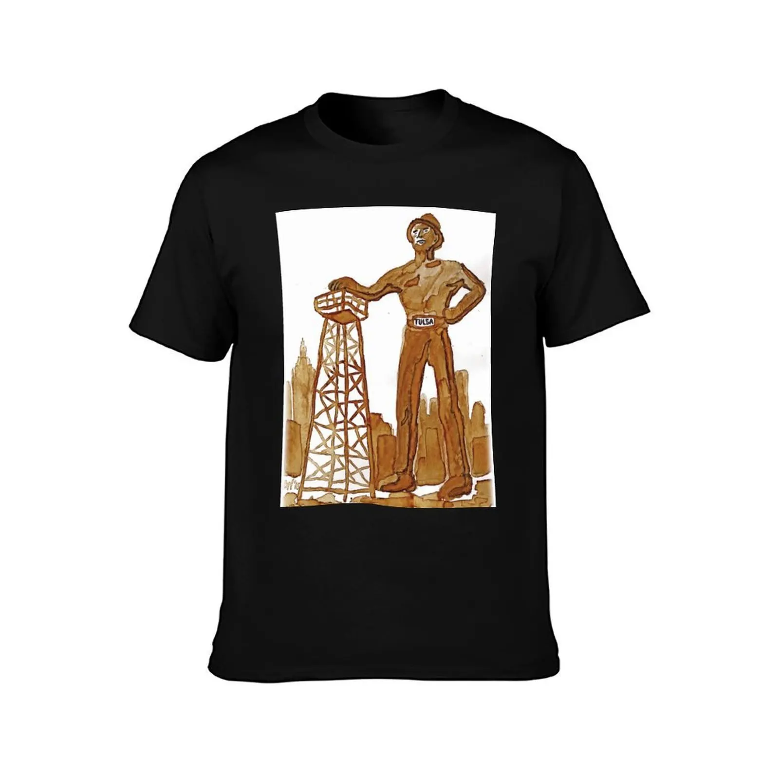 Tulsa Golden Driller T-Shirt Performance Workout Short Sleeve Tee