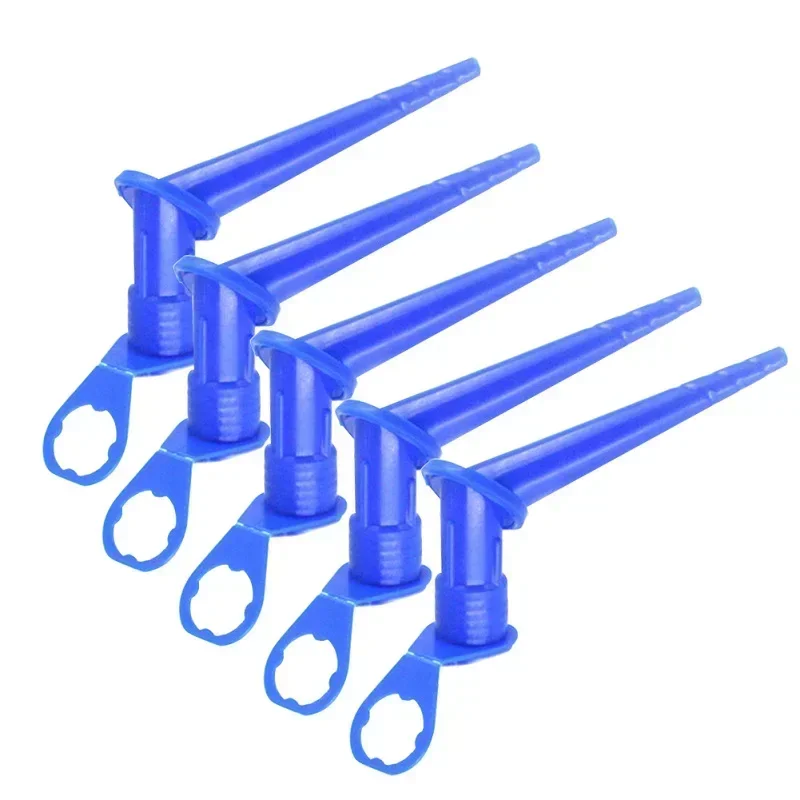 5pcs Universal Caulking Gun Nozzles Plastic Glue Nozzles Multi Directional Sealing Caulking Tip Tool Home Construction Parts