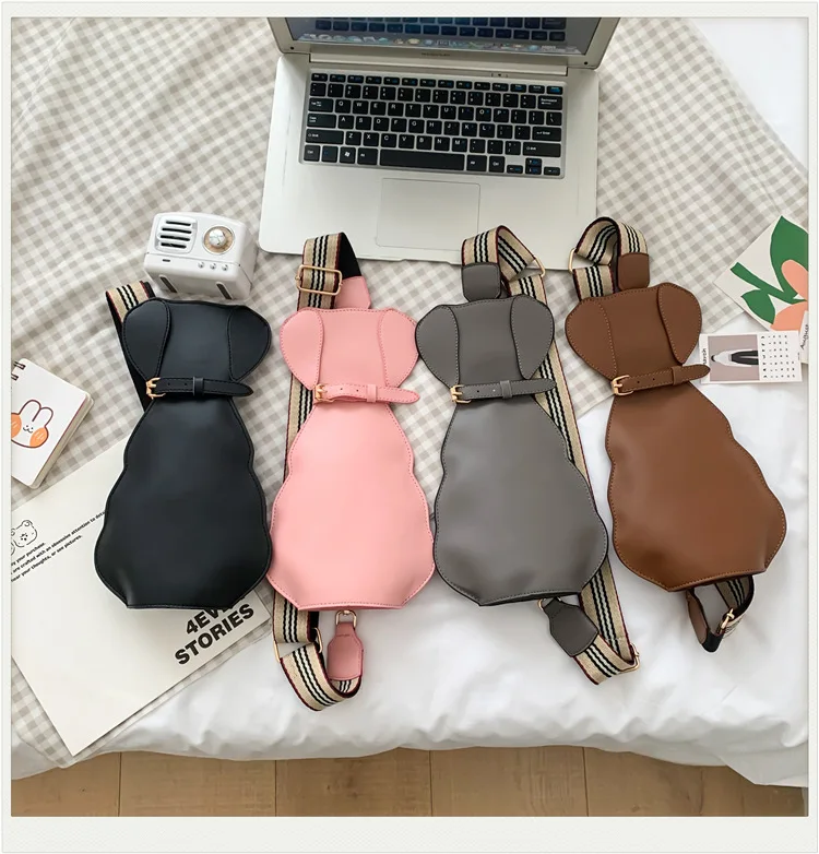 Cute Puppy Cat Shape Shoulder Bags for Women Fashion Purses and Handbags Girls Crossbody Bag Fun Designer Clutch Bag Animal Bag