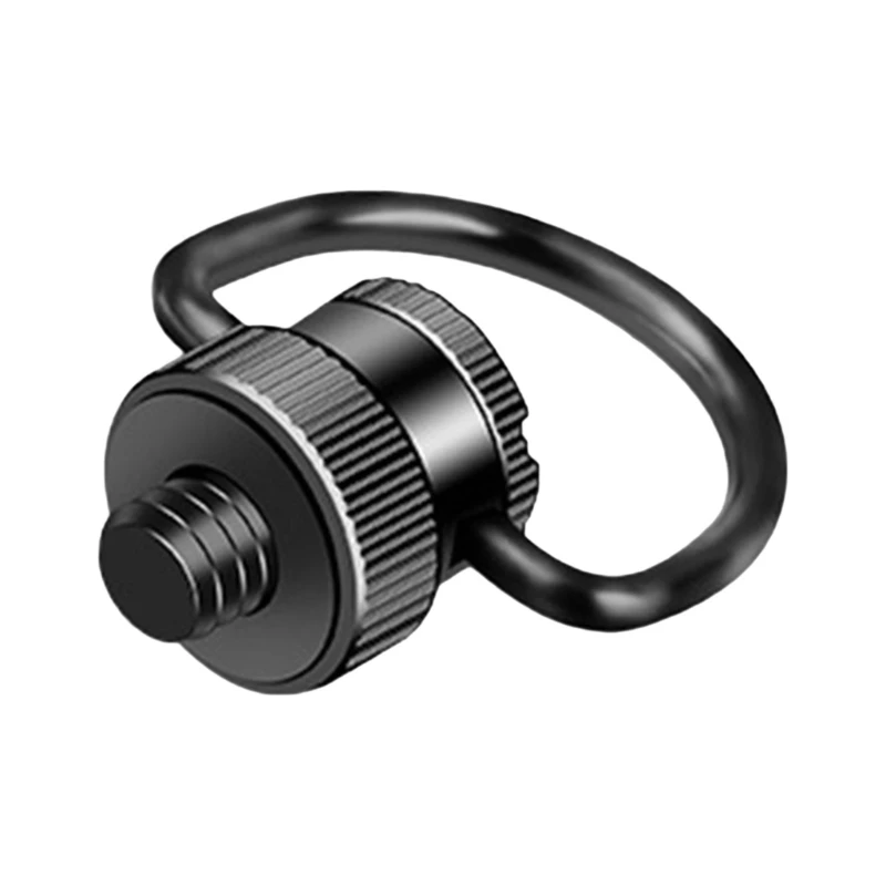 AntiSlip 1/4Inch D Rings Screw Hinged Holder Camera Tethers Screw With Smooth Tightening Feel For Photo Accessories 896C