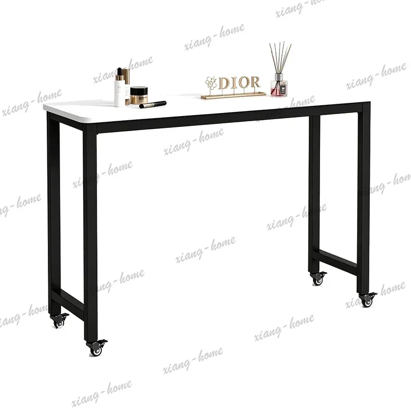 Factory Direct Japanese Design Nail Desk Modern Wheeled Multifunction Trendy Nail Desk Premium Aesthetic Mesa De Unha Salon Equi