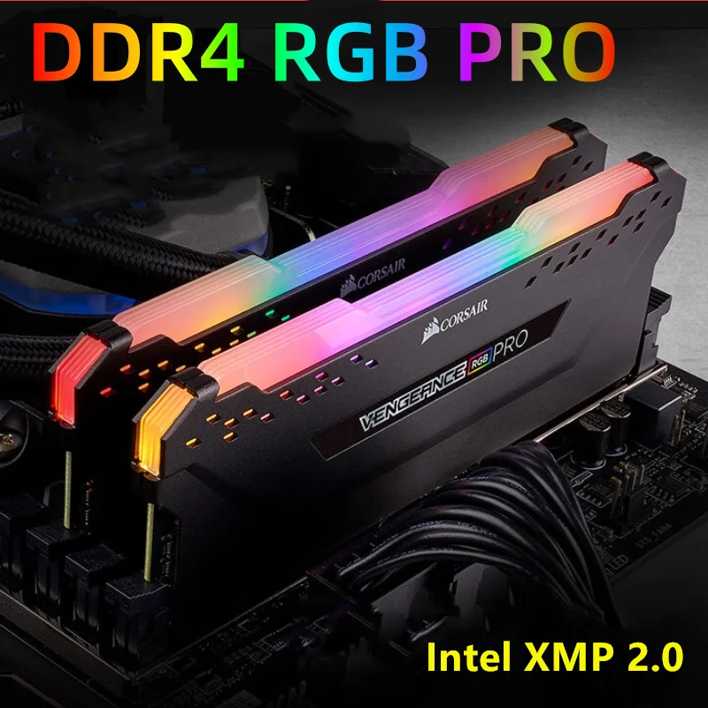 ذاكرة الوصول العشوائي CORSAIR DDR4 Vengeance RGB PRO ذاكرة ddr4 Ram 8GB 16GB 3200mhz 3600mhz DIMM ذاكرة سطح المكتب