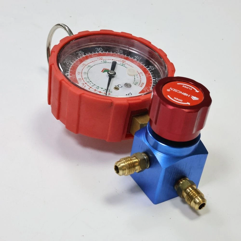 

Meter With Valve Low Pressure High Pressure Pressure Gauge R32 R410A Manifold For Car Air Conditioning HS-468AH