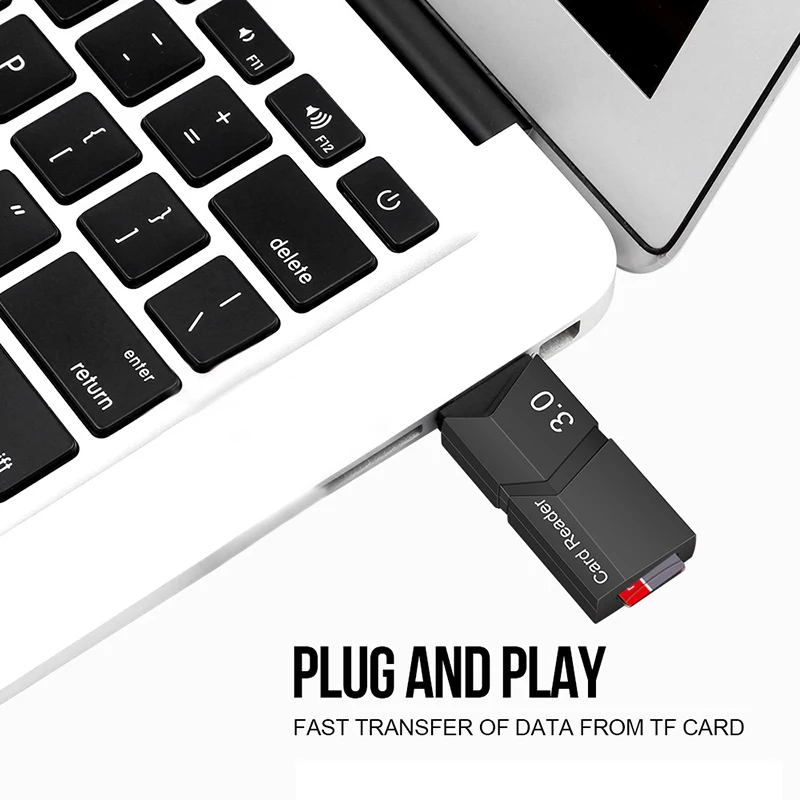 USB3.0 TF Card Reader Высокоскоростной Micro SD Card Reader Writer Plug Play Адаптер передачи данных для компьютера, ноутбука, ноутбука