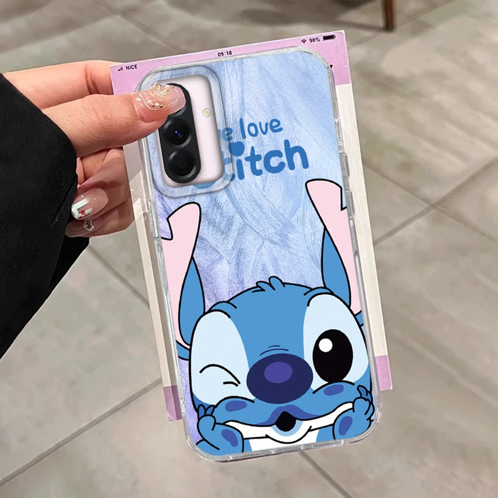 الأزرق القلب غرزة المرأة قضية الهاتف لسامسونج غالاكسي A55 A17 A07 A56 A36 A26 A16 A53 A06 A14 A34 A54 A15 A25 A35 A12 A22 غطاء