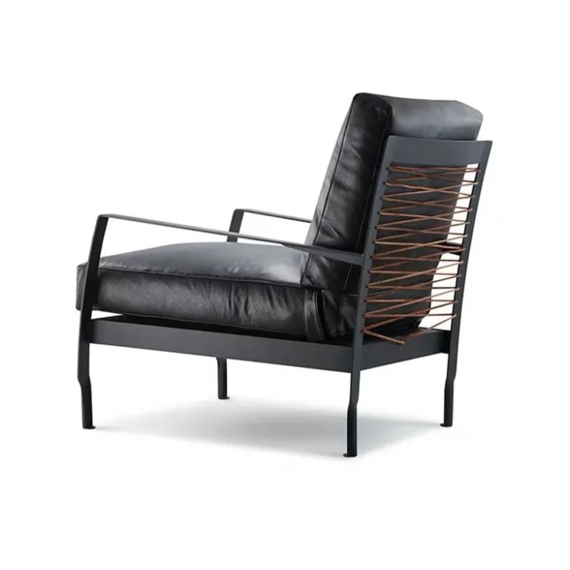 Freizeit Schmiedeeisen kreativer leichter Luxus Tiger Stuhl Rückenlehne fauler Stuhl