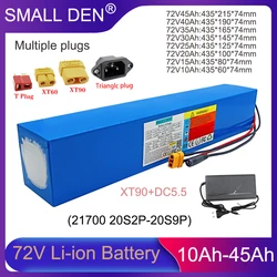 New 72V 10Ah 15Ah 20Ah 25Ah 30Ah 35Ah 40Ah 45Ah lithium battery pack 21700 20S 3000W High Power For 84V E-two wheeler/motorcycle