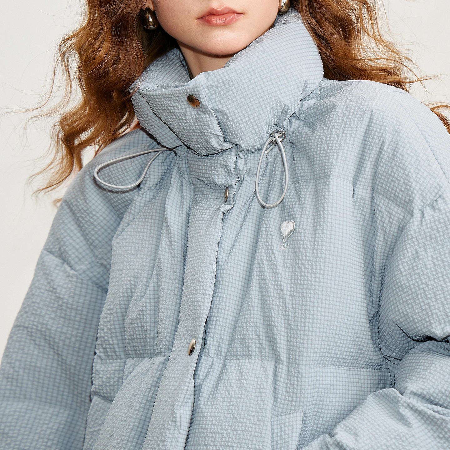 TOYOUTH المرأة أسفل سترة 2025 شتاء جديد 90% الأبيض بطة أسفل فقاعة شبكة فضفاضة سترة منفوخة ملابس خارجية دافئة #4