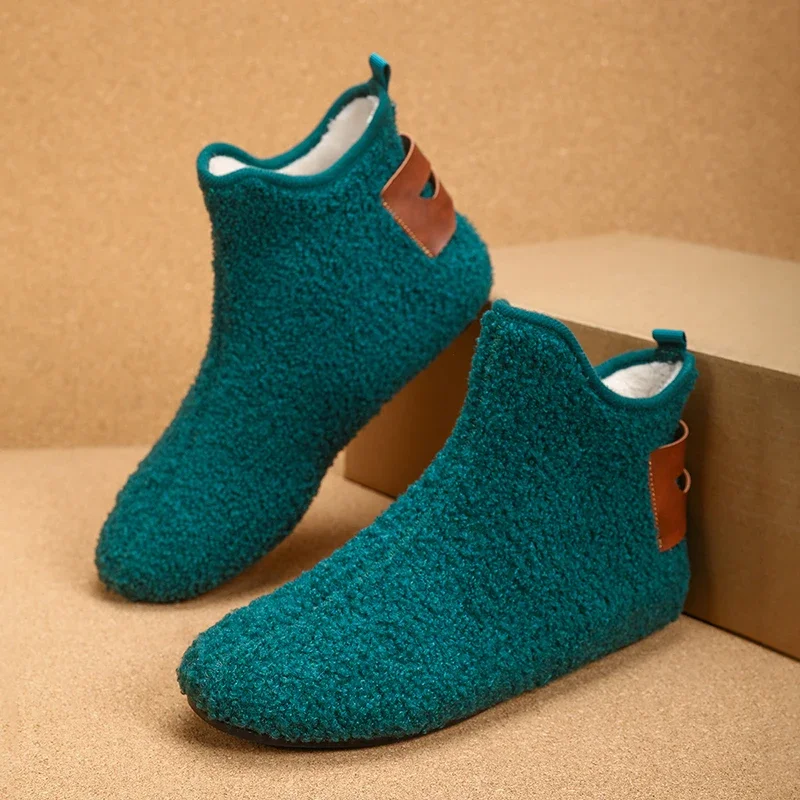 YRZL شبشب شتوي رجالي قطن كاجوال أحذية عالية الجودة دافئة عالية الجودة مضادة للانزلاق خفيفة الوزن مريحة أحذية الملاعب المغطاة للرجال #5