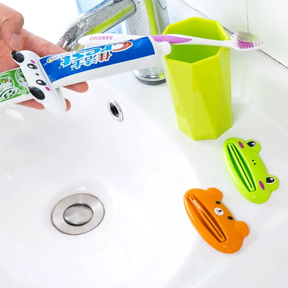 Tube Rolling Useful Cute Home Commodity Animal Toothpaste Dispenser Toothpaste Rolling Holder Squeezer Bathroom