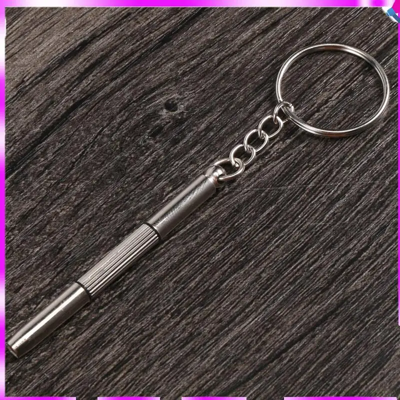 

N96R 100Pcs/Pack 3 In 1 Eyeglass Screwdriver Sunglass Glasses Watch Repair Tool Kit With Keychain Portable Screwdriver Tool